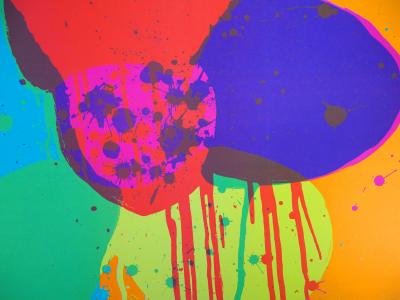 Walasse Ting - Flower Power - Original lithograph, Signed 2