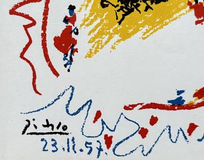 Pablo PICASSO - La Petite Corrida, 1958 - Lithographie originale signée 2