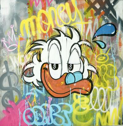 Odart - Money crash - Technique mixte sur toile 2