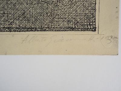 Alberto GIACOMETTI (d’après) : Face  au Cubisme - Lithographie signée 2