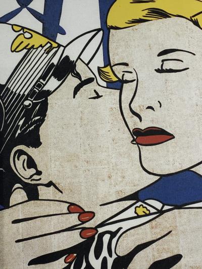 ROY LICHTENSTEIN –  « The Kiss  » 2