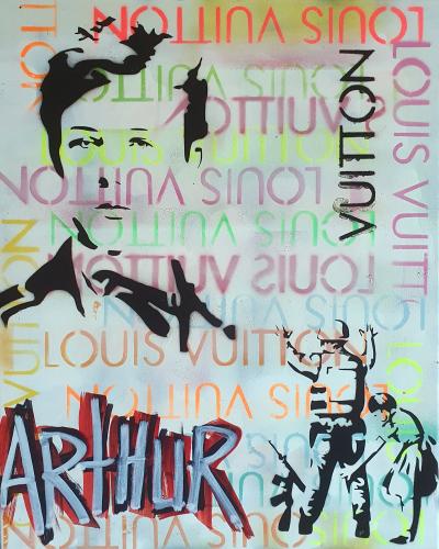 SPACO - Arthur Rimbaud Vuitton Banksy , 2022 peinture pop street art 2