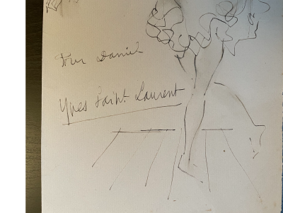 Yves SAINT-LAURENT - Danseuse, c. 1961 - Dessin original 2