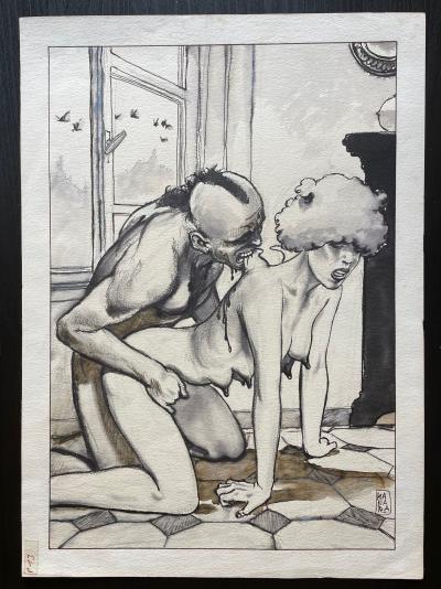 Milo MANARA - Fantasex - Planche originale 2