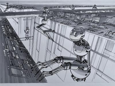 MOEBIUS (Jean Giraud) - Nasa Robot - Dessin original 2