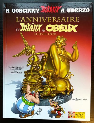 UDERZO Albert - L’anniversaire d’Astérix et Obélix - Album dédicacé 2