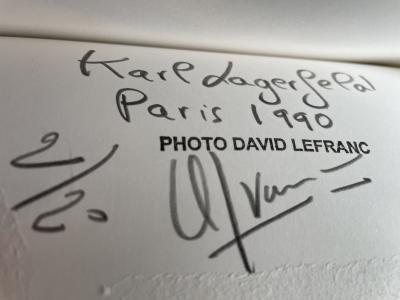 David Lefranc - Portrait de Karl LAGERFELD, Paris, 1990 - Photographie originale 2