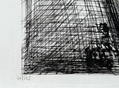 Bernard Buffet - Le Canal, 1955 - Gravure originale signée numérotée au crayon 2