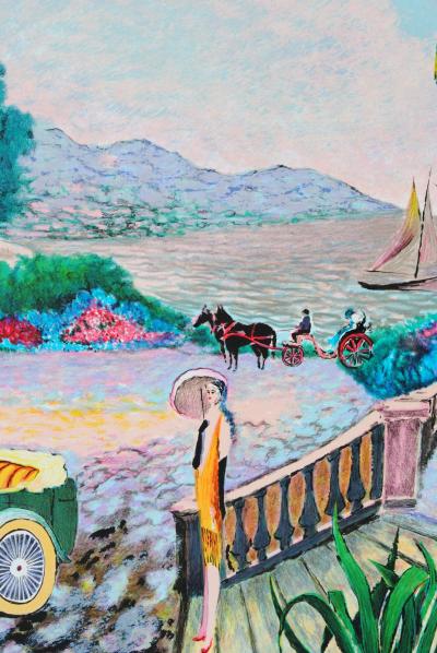 Ramon DILLEY :  les années folles à Deauville  - Lithographie originale signée et numérotée 2