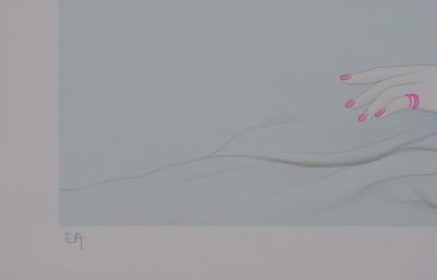 Mara TRAN LONG : La Geisha aux Moineaux - Lithographie originale signée au crayon 2
