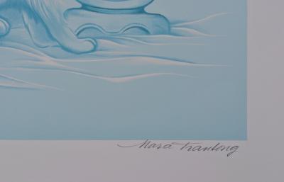 Mara TRAN LONG : Geisha au vase - Lithographie originale signée au crayon 2