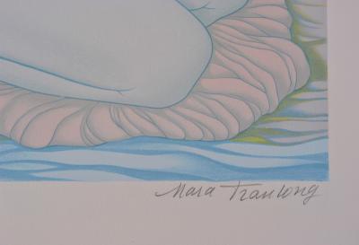 Mara TRAN LONG :  Geisha aux fruits - Lithographie originale signée au crayon, 250ex 2