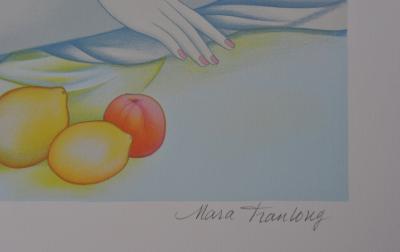 Mara TRAN LONG : Geisha nue de dos - Lithographie originale signée au crayon 2