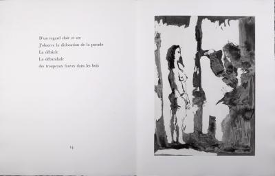 Pablo PICASSO - Peintre et modèle aux cheveux longs, 1966 - A fantastic original large-size etching (Aquatint) by the Master! 2