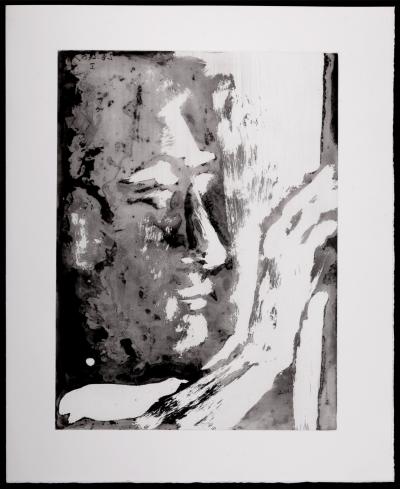 Pablo PICASSO - Sculpteur, 1966 - A fantastic original large-size etching (Aquatint) by the Master! 2
