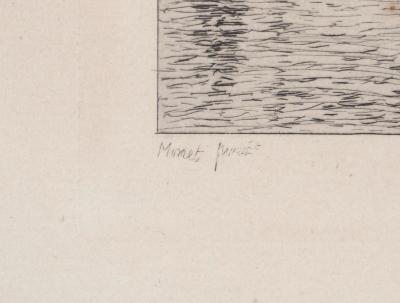 Claude MONET (d’après) - Paysage Hollandais, Saardam, 1873 - Gravure signée 2