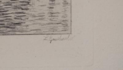 Claude MONET (d’après) - Paysage Hollandais, Saardam, 1873 - Gravure signée 2