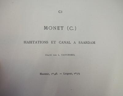 Claude MONET (d’après) - Paysage Hollandais, Saardam, 1873 - Gravure signée 2