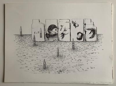 Toyen (Marie Cerminova, dite) - 12 dessins de Marie Toyen Poème de Radovan Ivsic 2