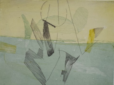 Christine Boumeester Composition (1961)  Gravure originale en couleurs signée justifiée en /30 exemplaires 2
