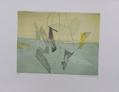 Christine Boumeester Composition (1961)  Gravure originale en couleurs signée justifiée en /30 exemplaires 2