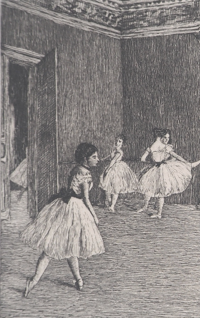 Edgar DEGAS - La leçon de danse - Gravure, Signée #Durand Ruel - 1873 2