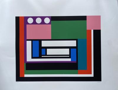 Geneviève Claisse - Composition cinétique 8  - sérigraphie signée 2