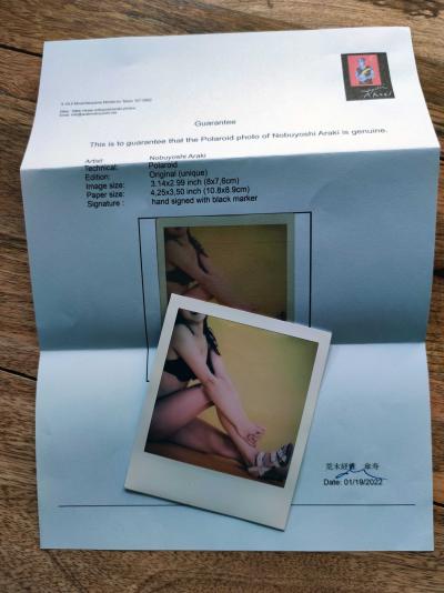 Nobuyoshi Araki (1940) - Nu aux sandales - Polaroïd 2