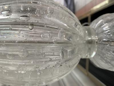 Paire de lampes argentées et transparentes Alberto Dona Murano (3 et 4) 2