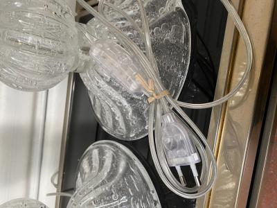 Paire de lampes argentées et transparentes Alberto Dona Murano (3 et 4) 2