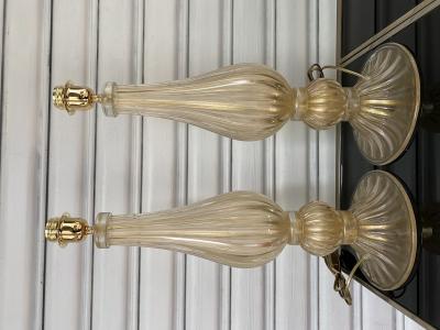 Paire de lampes dorées Alberto Dona (9 et 10) 2