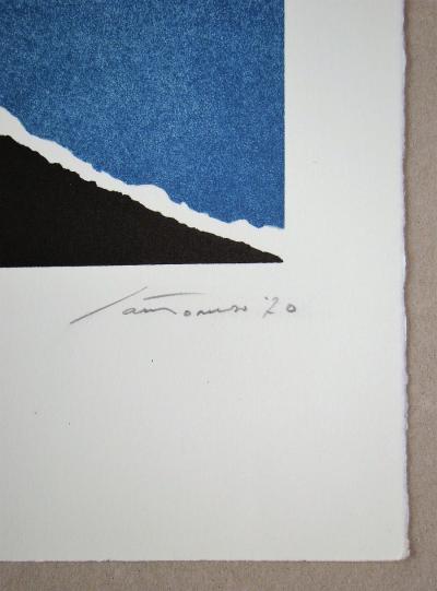 Giuseppe SANTOMASO - Hommage à Jean Cassou, 1978 - Lithographie originale signée et numérotée 2