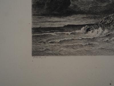 Jules DUPRE (d’après) - Bord de mer, Saint Quentin,1873 - Gravure 2