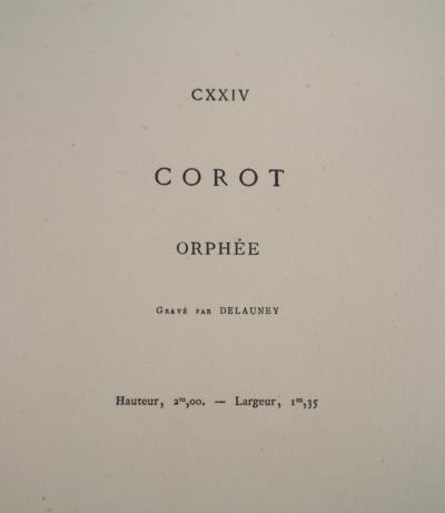 JB Camille COROT (d’après) - Orphée - Gravure, Signée #Durand Ruel - 1873 2