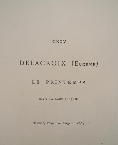 Eugène DELACROIX (d’après) - Allégorie du printemps, 1873 - Gravure signée 2