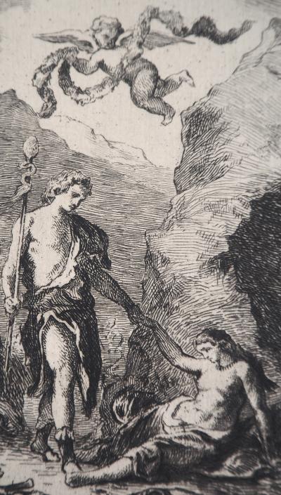 Eugène DELACROIX (d’après) - Allégorie du printemps, 1873 - Gravure signée 2