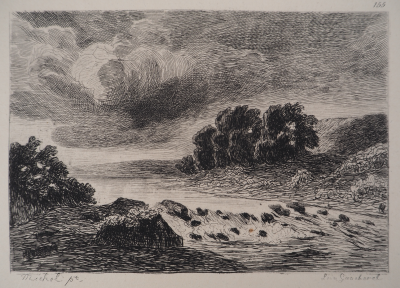 Georges Michel (d’après) - Le gave - Gravure, Signée #Durand Ruel - 1873 2