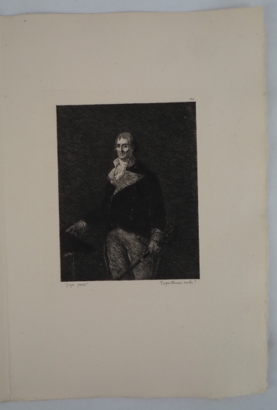 Francisco de GOYA : L’escrimeur - Gravure, Signée #Durand Ruel - 1873 2