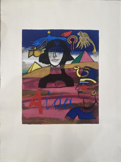 Corneille - Marcel Moreau - Aida - Lithographie - 2001 2