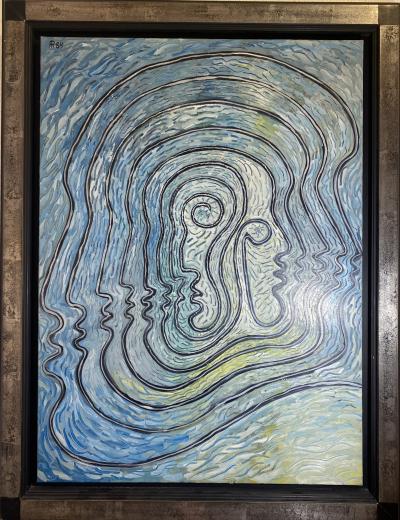 Alain Rothstein 6 Peinture Labyrinthe - Peinture à l’huile 2