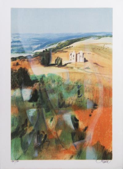 Jean Baptise VALADIÉ - Limoge : La Chapelle du Mont Gargan, 1977 - Lithographie originale, signée 2