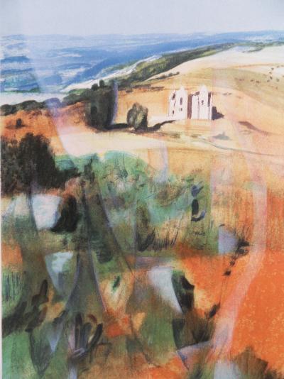 Jean Baptise VALADIÉ - Limoge : La Chapelle du Mont Gargan, 1977 - Lithographie originale, signée 2