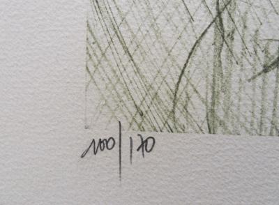 Jean Baptise VALADIÉ - Scène de vie entre Limoge et Brive, 1977 - Lithographie originale, signée 2