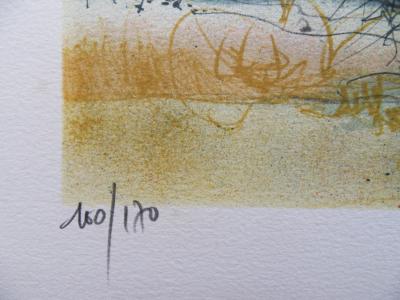 Jean Baptise VALADIÉ - Limousin : Pont de Limoge, 1977 - Lithographie originale, signée 2