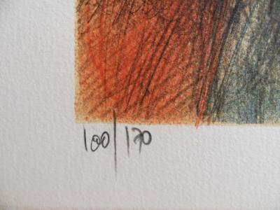Jean Baptise VALADIÉ - Limousin : vue sur Noailles, 1977 - Lithographie originale, signée 2