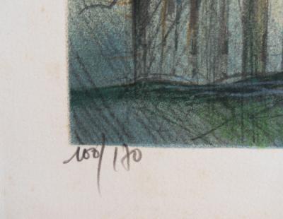 Jean Baptise VALADIÉ - Limousin : Ville de Collonges-La-Rouge , 1977 - Lithographie originale, signée 2