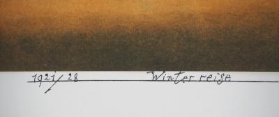 Paul KLEE (d’après) - Voyage hivernal, 1964 - Lithographie et pochoir signée 2