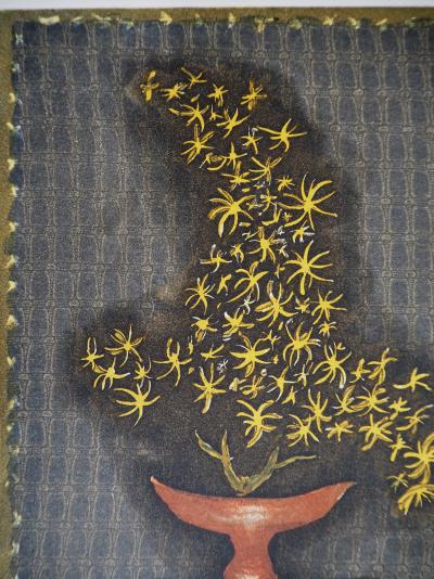 J.J.J RIGAL - Ikebana (Japon:composition florale), 1970 - Aquatinte originale, signée 2