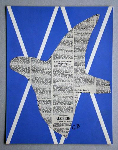 Georges BRAQUE (d’après) - Papier collé, 1956 - Sérigraphie 2