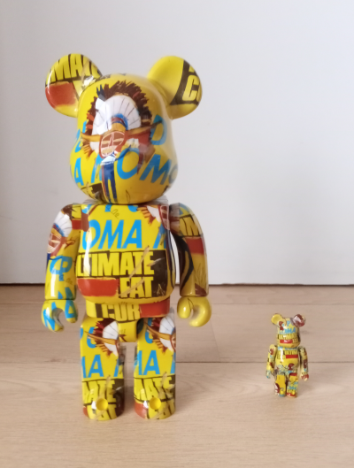 BE@RBRICK Andy Warhol BASQUIAT 100% 400% Medicom Toy - BE